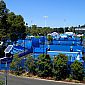 Terrains de tennis où s'entraînent les joueurs pour l'Open d'Australie