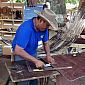 Fabrication de hamacs en cuir
